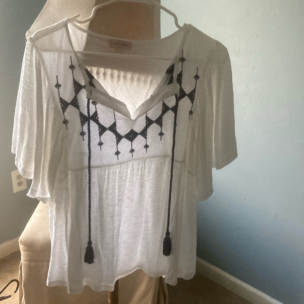 Ladies cotton flare blouse XXL